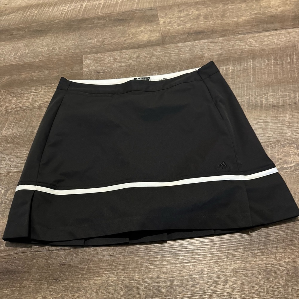 Adidas Black Climacool Max Golf Stretch Pleated Skort